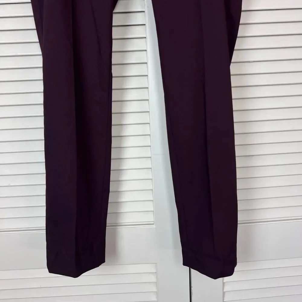 H&M Burgundy Skinny Fit Stretch Dress Pants Mens 40 Regular - Picture 4 of 7